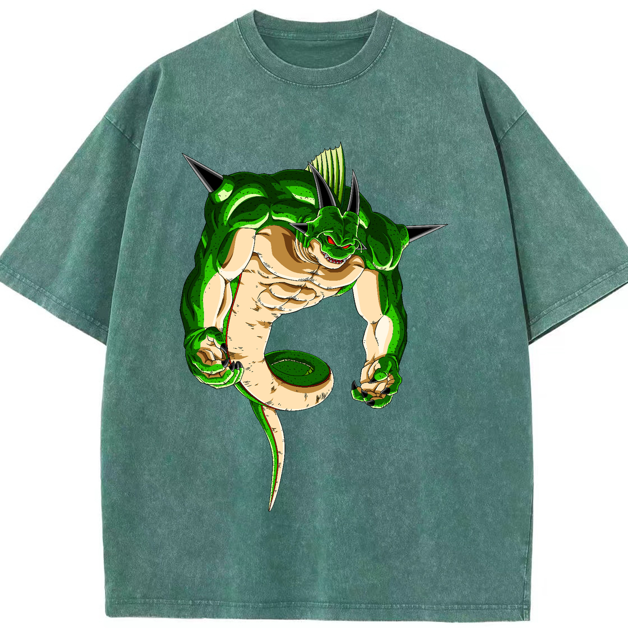 （画像用） ドラゴンボール 神龍 シェンロン DRAGON BALL Shenron 綿100% ヴィンテージ風 半袖Tシャツ（フロントプリント）